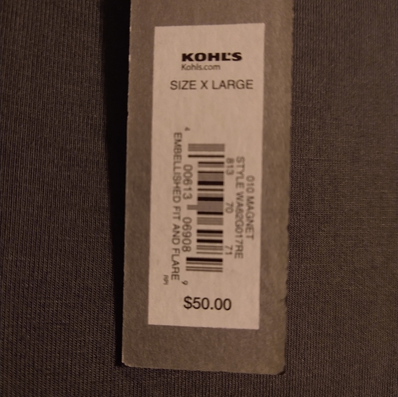 Apt 9 Gray Summer Dress with Pockets XL - Picture 7 of 8